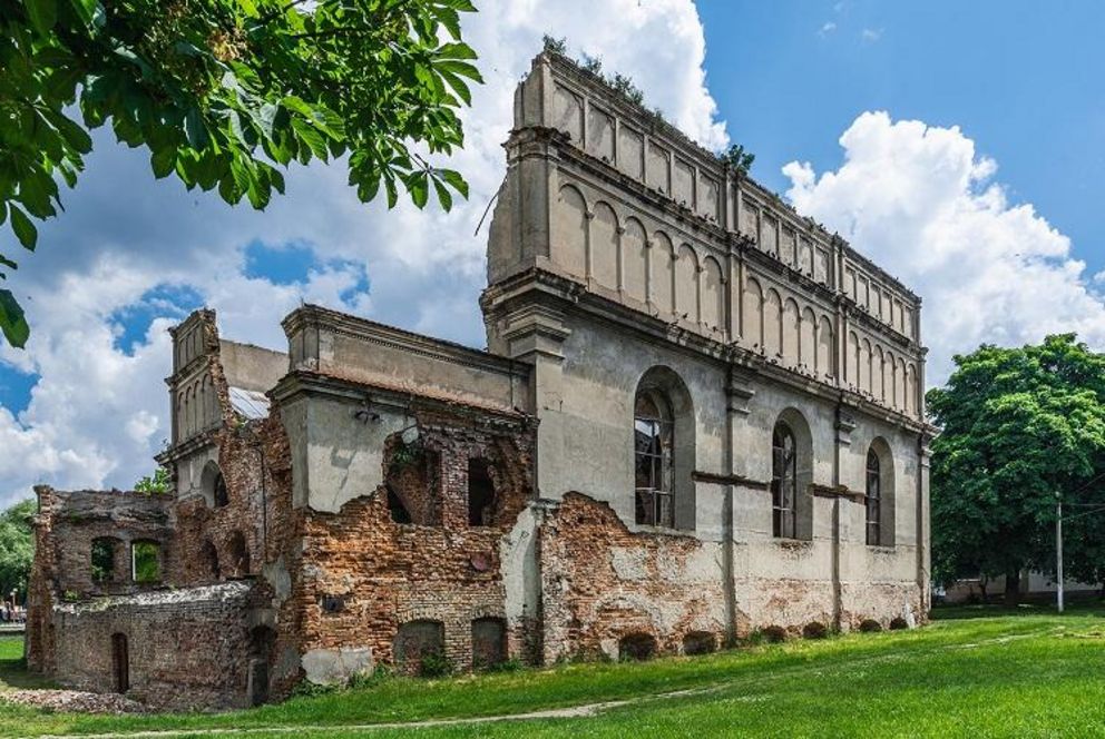Ruins of the fortress synagogue in Brody, a city in western Ukraine. The synagogue was built in the 1740s and heavily damaged in World War II. 