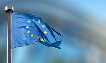 Flag of Europe (stock photo) Flag of Europe (stock photo)