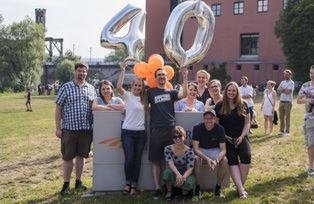 Auch ehemalige Mitglieder der Fachschaft Philo feiern mit beim Universitätsjubiläum