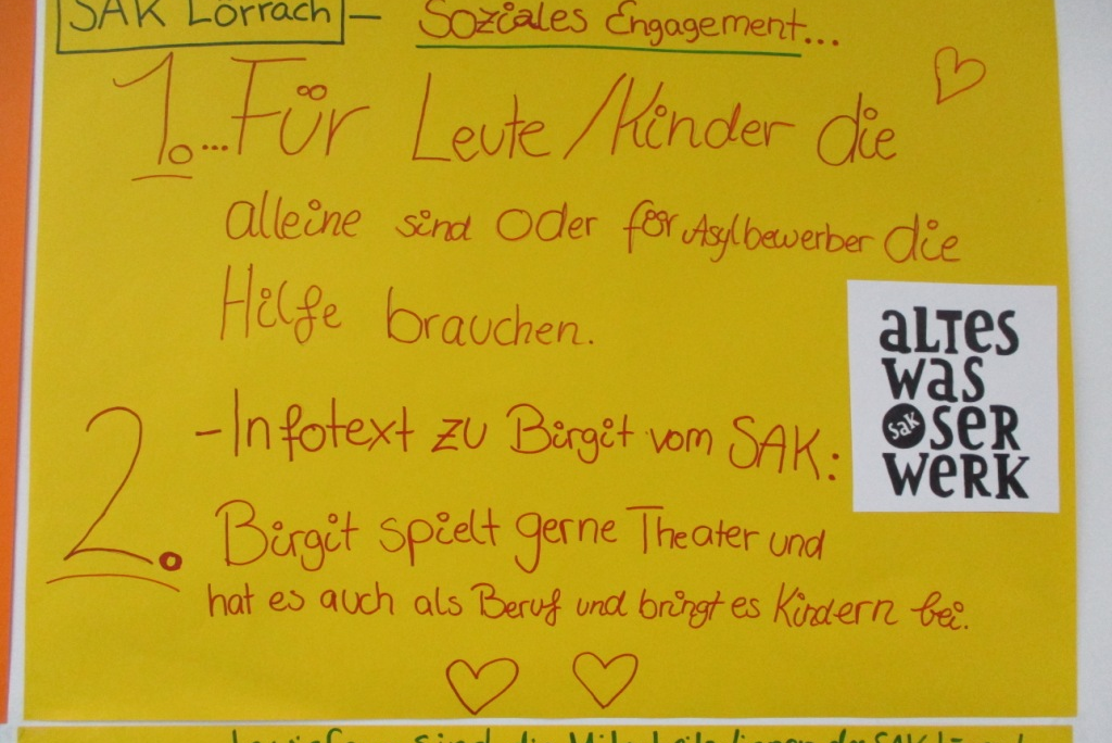 Wandzeitung Soziales Engagement