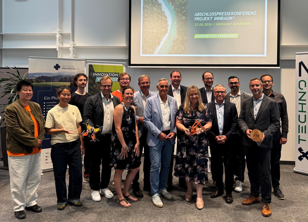 Grenz&uuml;berschreitende Zusammenarbeit im Projekt InnRaum&sup3;; Foto: Raiffeisen Techno-Z Sch&auml;rding