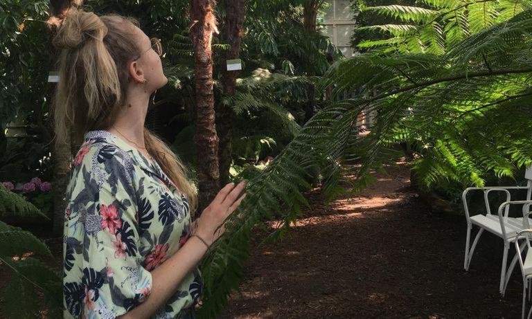 Alessa im Palmenhaus in Wien