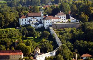 Aerial view of Mariahilf Monastery