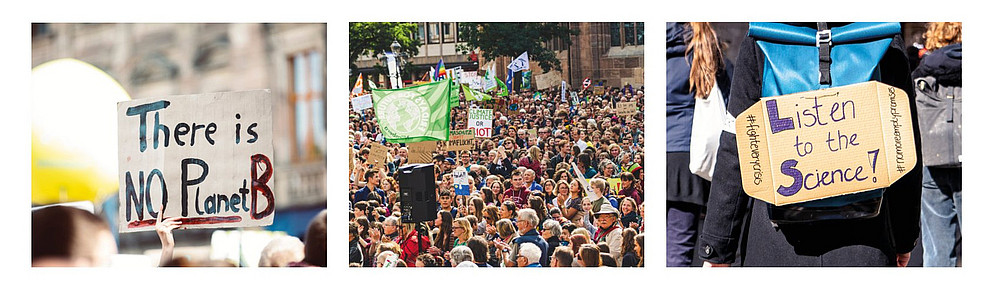 Pictures from climate protests