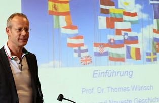 Offizielle Begrüßung durch Prof. Dr. Thomas Wünsch, Foto: Florian Rampelt