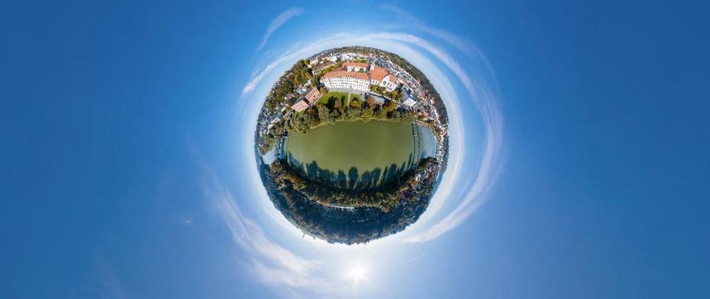 Little planet view of Passau