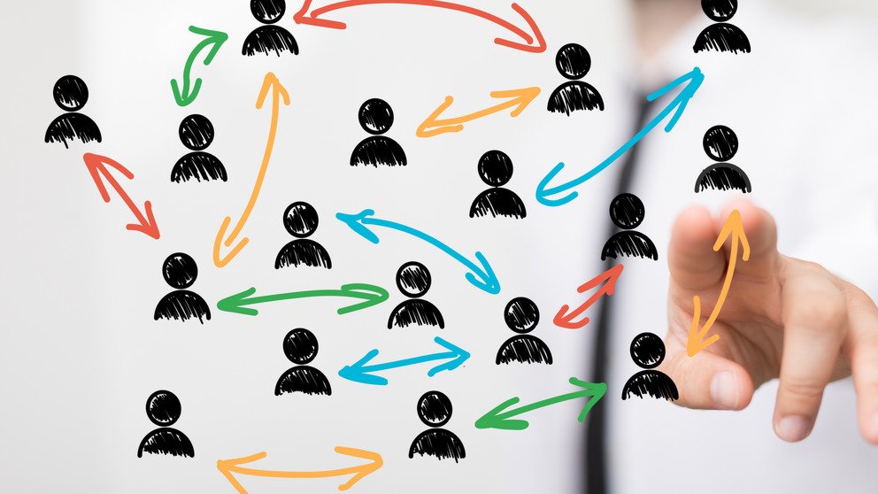 Symbolbild f&uuml;r Vernetzung, Austausch