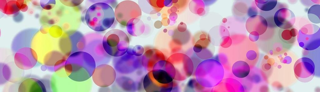bunte Punkte vor weißem Hintergrund
