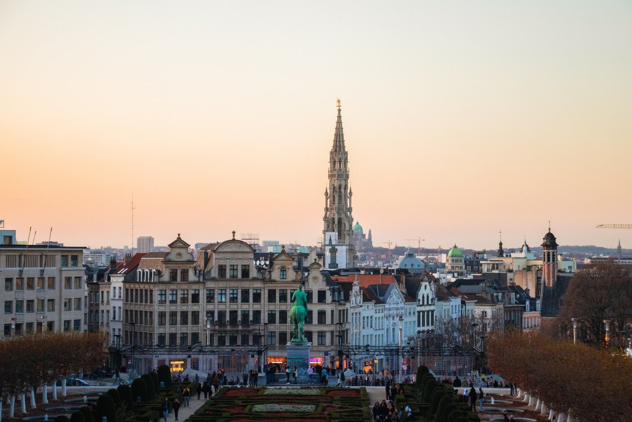 Sonnenuntergang in Br&uuml;ssel