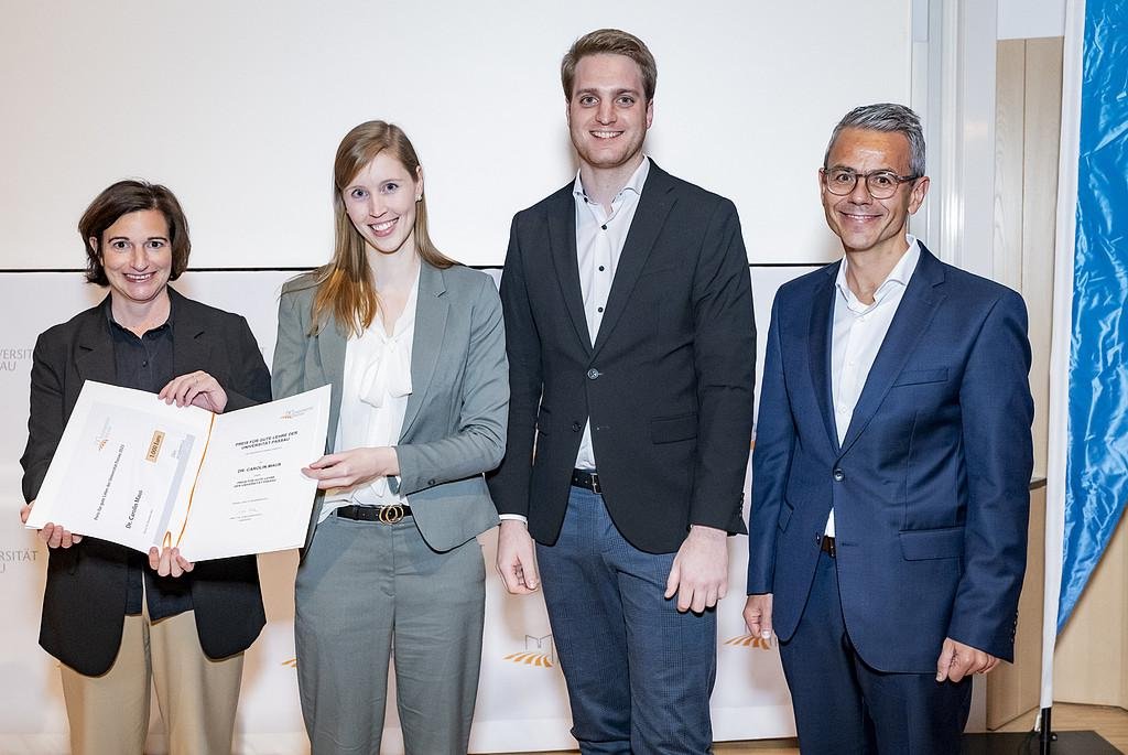 von links:Prof. Dr. Bettina Noltenius, Dr. Carolin Maus, Stephan Brandler, Michael Gruber