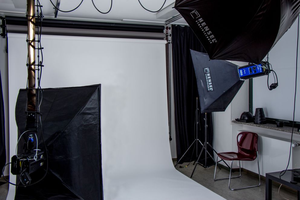 The photo studio in the refectory building