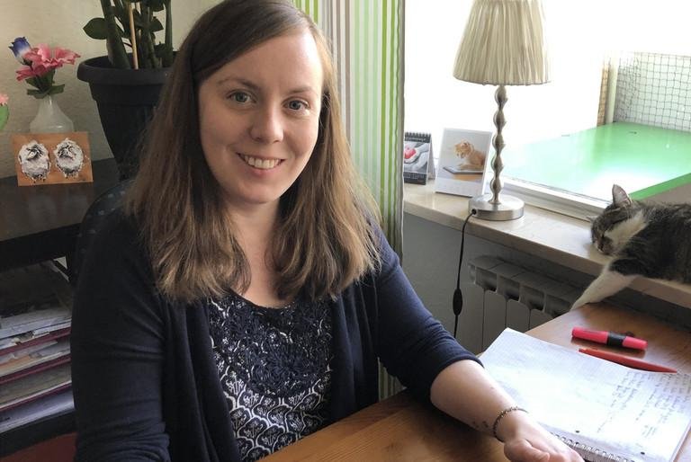 Marit im Homeoffice
