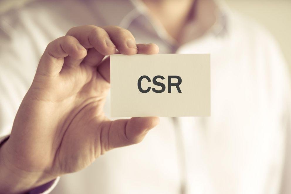 Hand mit Zettel CSR