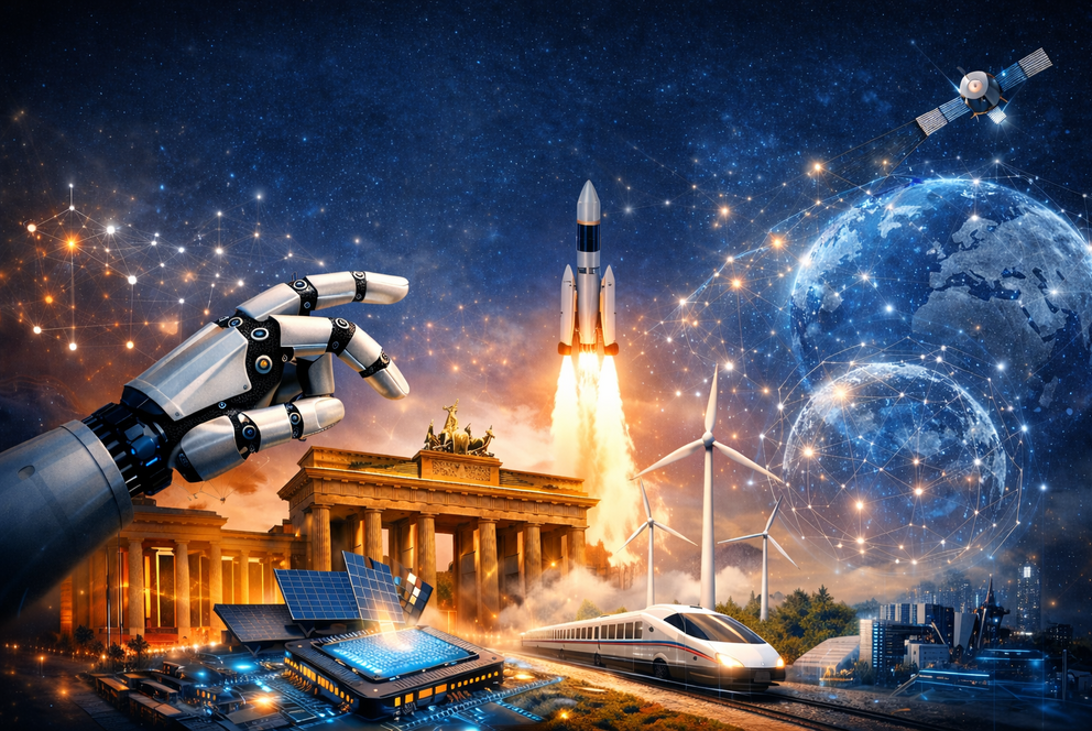 Symbolbild Hightech Agenda Deutschland KI-generiert