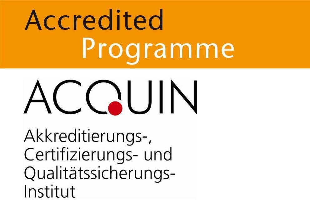 Degree programme accredited by Acquin