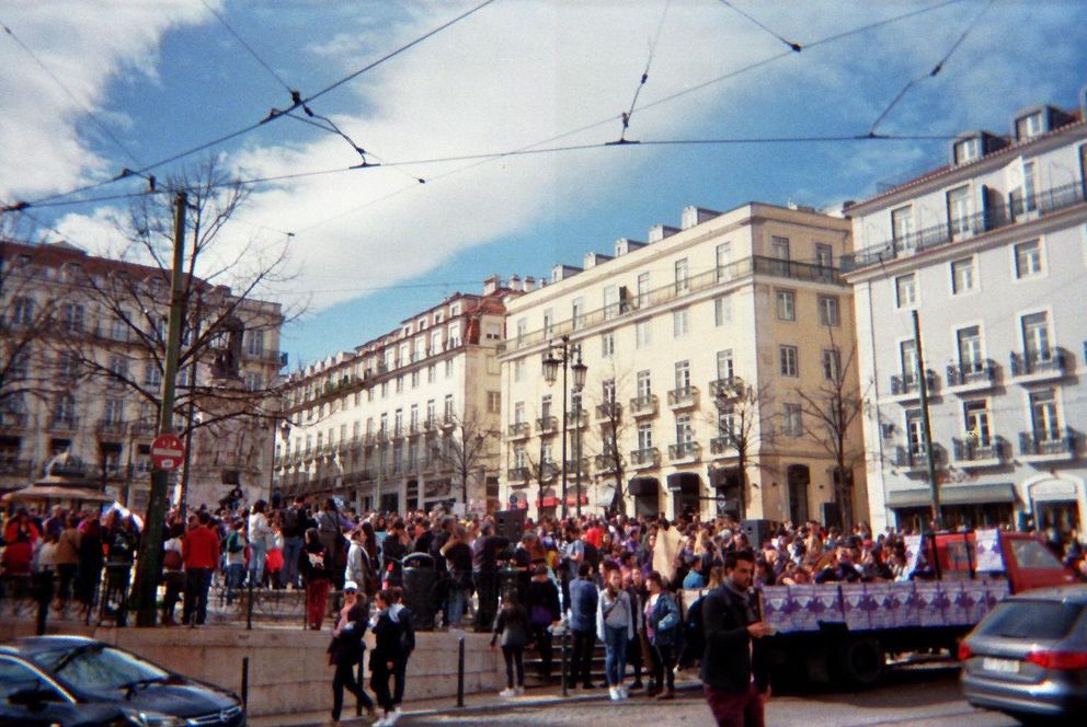 Öffentlicher Platz in Lissabon