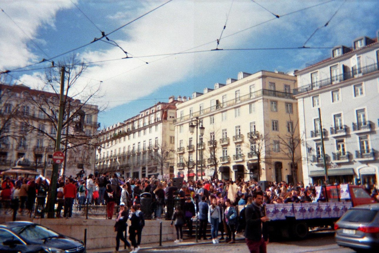 &Ouml;ffentlicher Platz in Lissabon