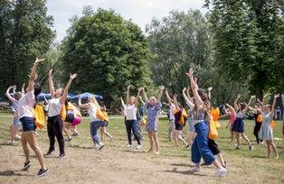 Flashmob auf der Innwiese