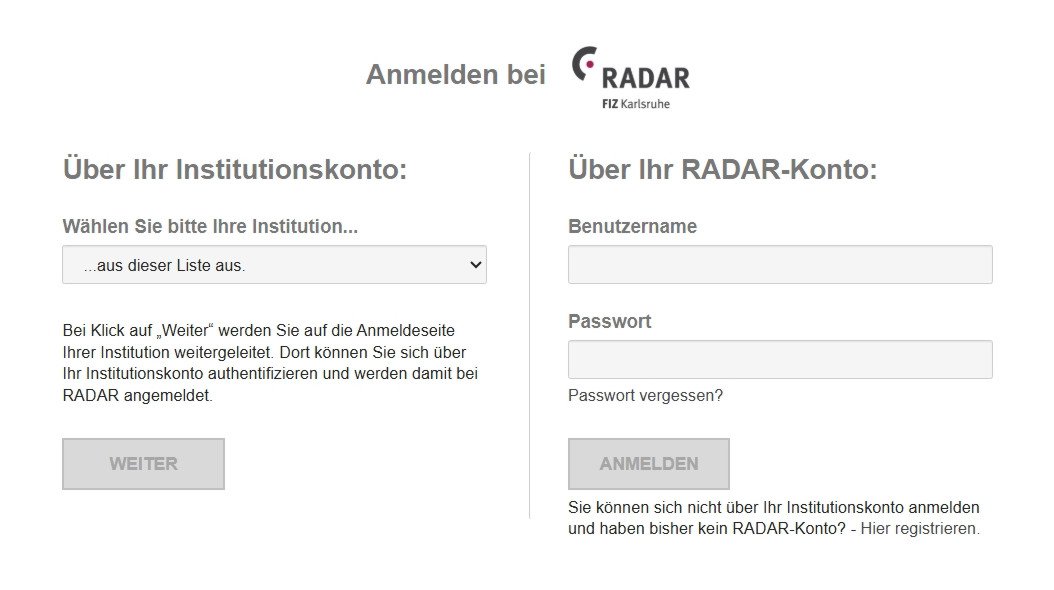 Anmelden bei RADAR Passau
