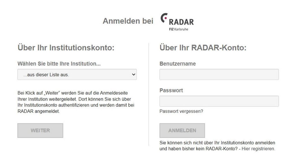 Anmelden bei RADAR Passau