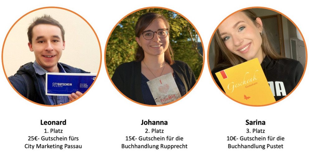 Die Preisträgerinnen und der Preisträger des careersUP-Gewinnspiels