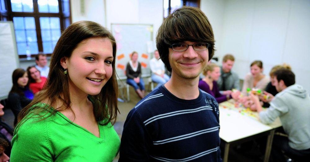 Students attending a seminar