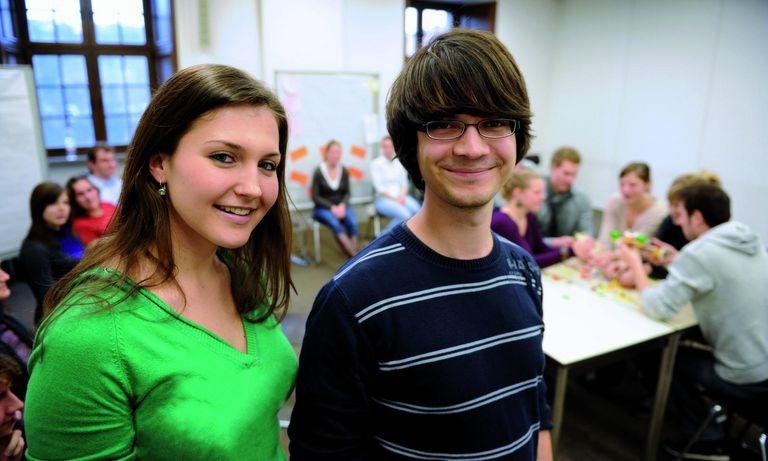 Students attending a seminar