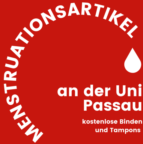 Logo menstrual products at the University of Passau