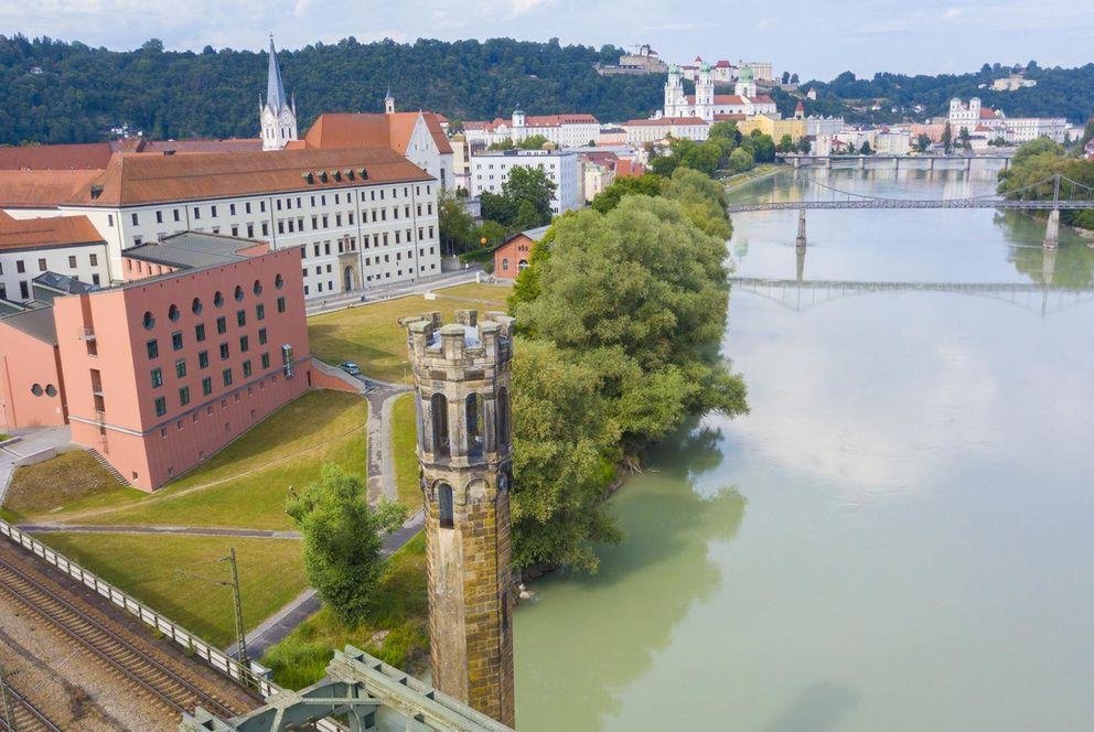 Bird's-eye view of the campus