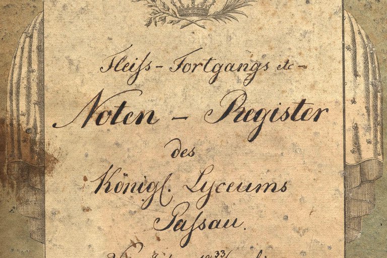 Dekoratives Bild der Kachel 'Kniglich Bayerisches Lyzeum 1833 - 1923'