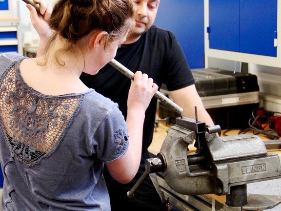 Workshop Bohren und schweißen in der Betriebswerkstatt, Maximilian Thoma