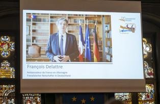 [Translate to Französisch:] Es spricht der französische Botschafter in Deutschland (Delattre).