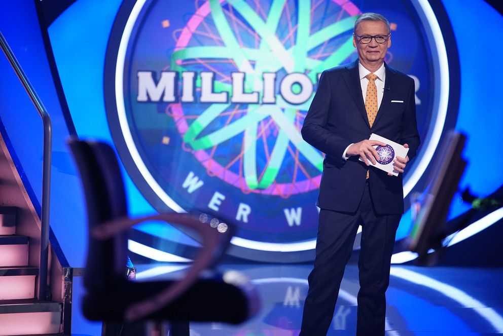 Pictured: Günther Jauch, host of the German version of "Who wants to be a millionaire?", broadcast on RTL. Photo credit: RTL / Stefan Gregorowius
