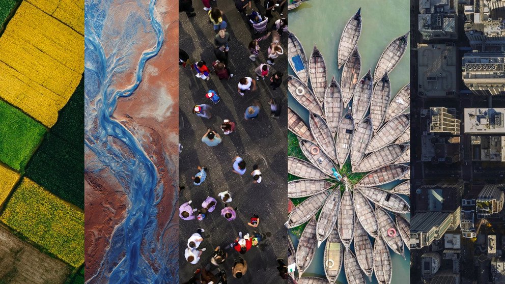 Lecture Series on Habitability - collection of symbolic pictures from Adobe Stock showing different landscapes.