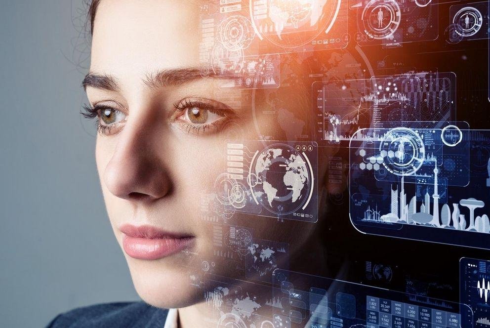 A female student working on Artificial Intelligence A female student working on Artificial Intelligence