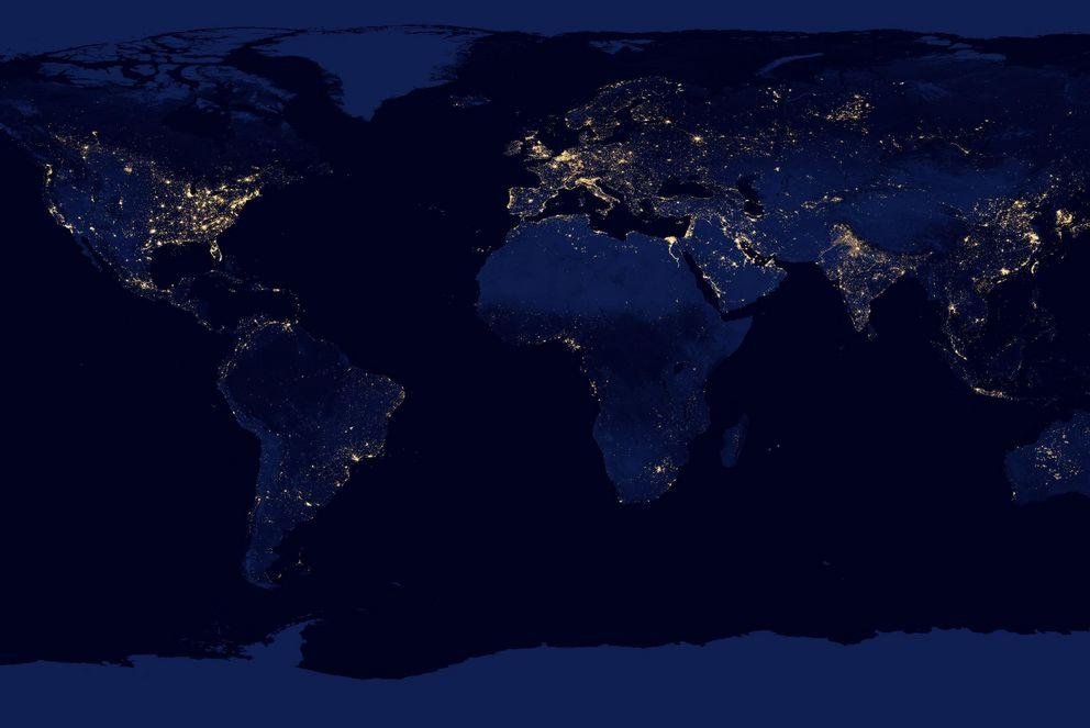 NASA Earth Observatory image by Robert Simmon, using Suomi NPP VIIRS data provided courtesy of Chris Elvidge (NOAA National Geophysical Data Center). Suomi NPP is the result of a partnership between NASA, NOAA, and the Department of Defense. Caption by Mike Carlowicz.