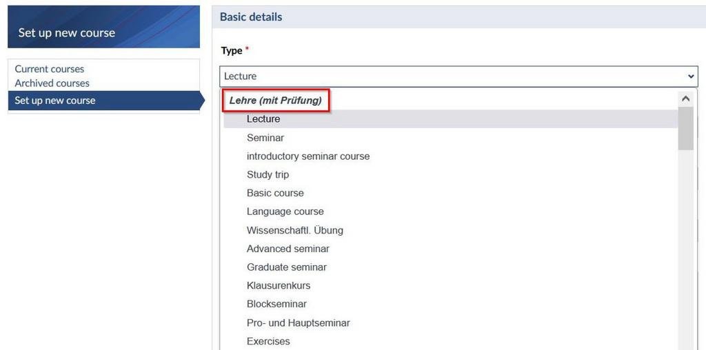 Screenshot Lehre Typ mit Prüfung