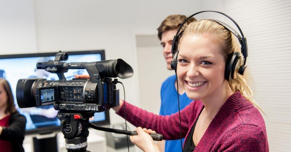 Student at camera