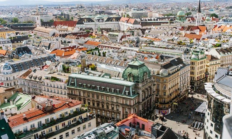 Die Hauptstadt Österreichs von oben