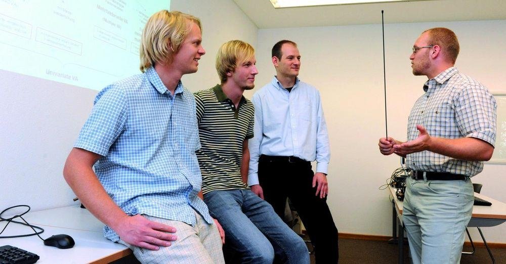Students in discussion