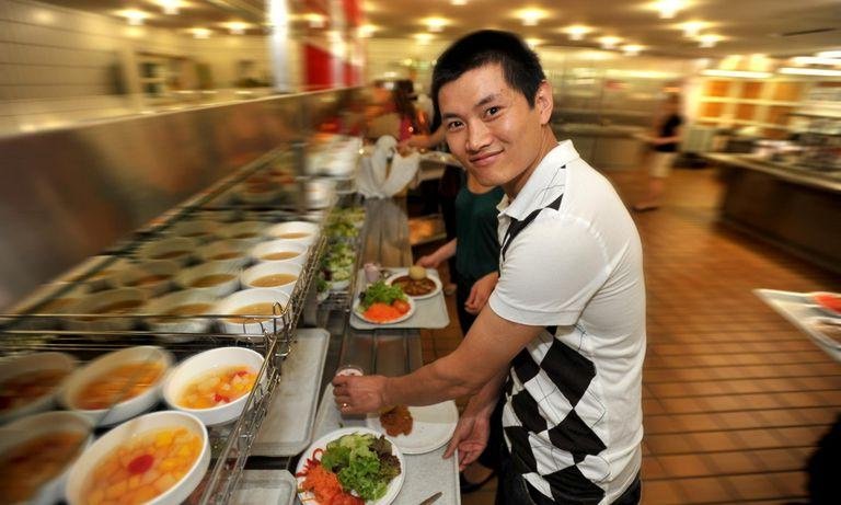In the refectory