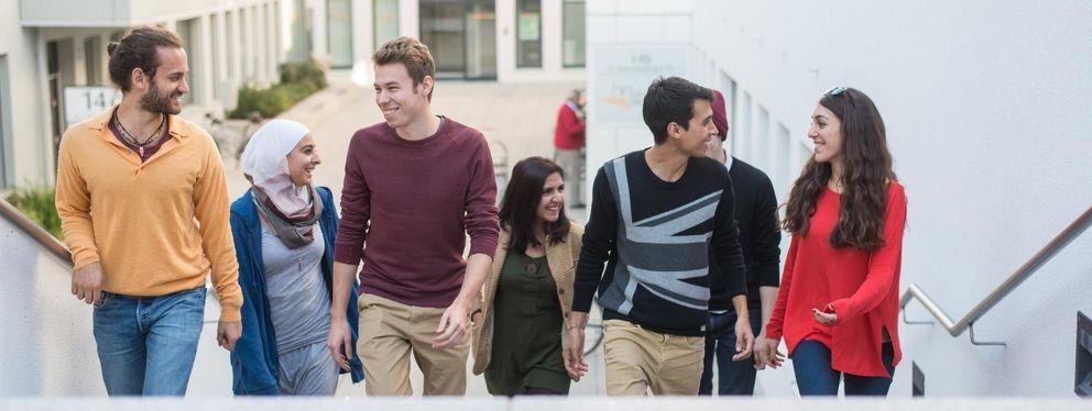 Students on campus