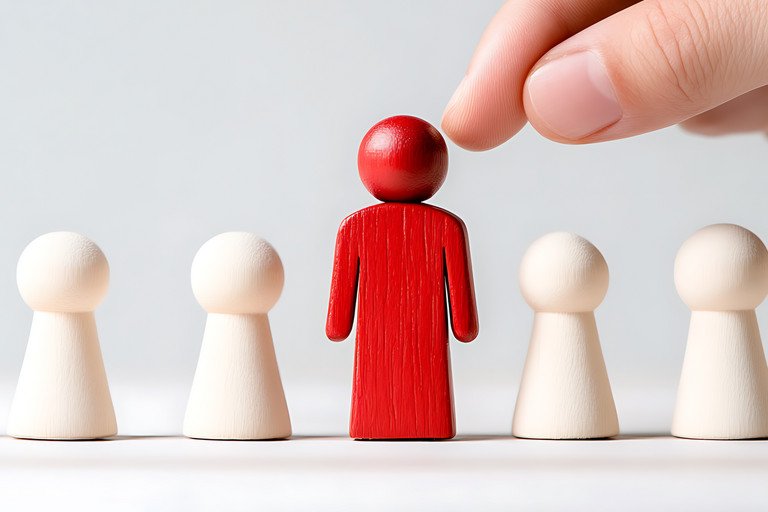 Dekoratives Bild der Kachel 'Auswahl der Bewerber  Bewerberinnen'