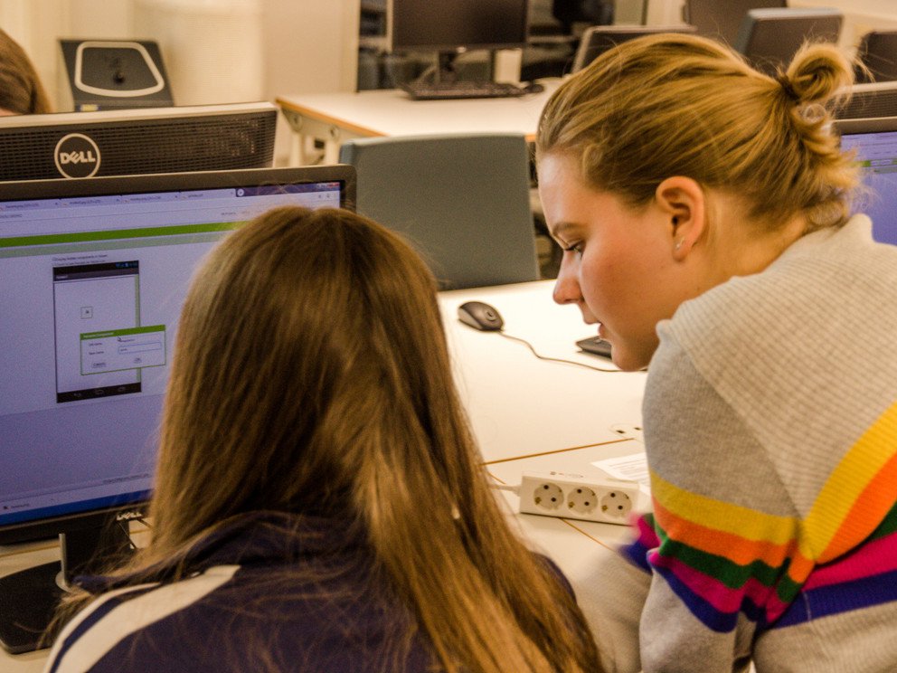 Louise Kristkoiz vom Workshop Apps selbst programmieren