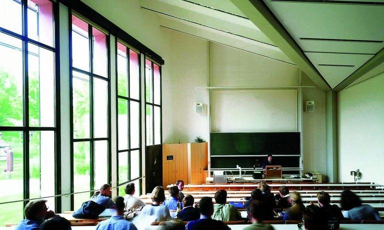 Students attending a lecture