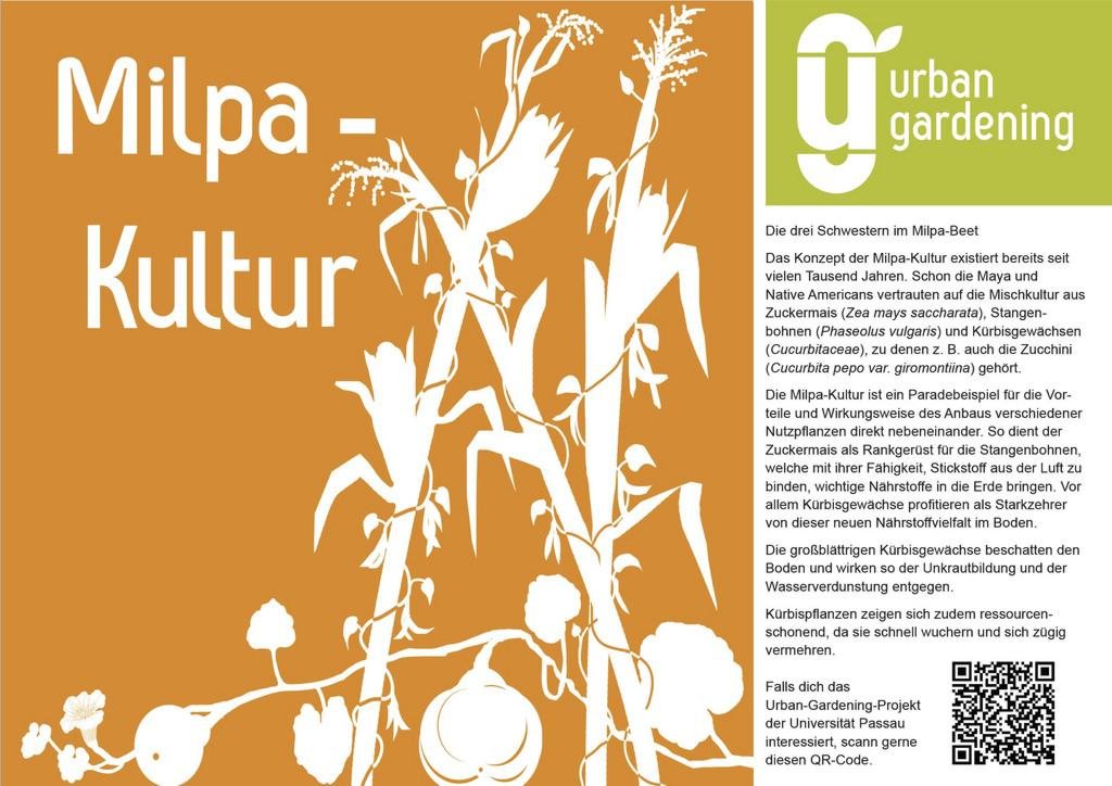 Schild Milpa Kultur 