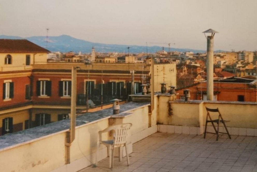 Dachterrasse in Rom, Italien