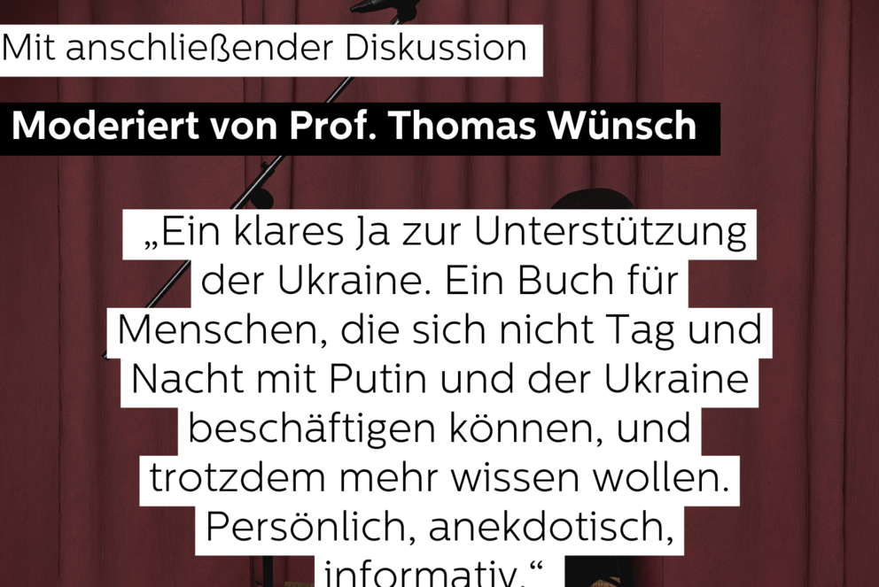 Poster für Buchvorstellung "Ich und der Russe"