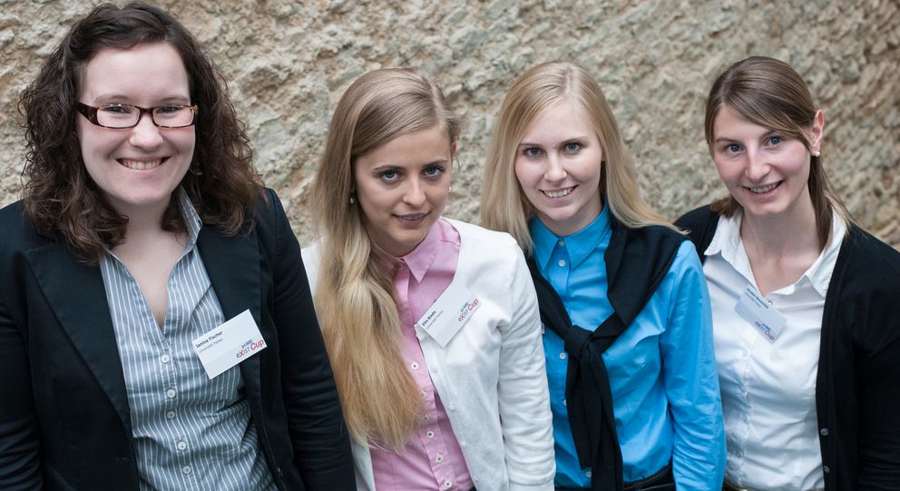 Team der Universität Passau, bestehend aus Elin Bieda, Janina Fischer, Henriette Fuchs und Kirstin Hauschild
