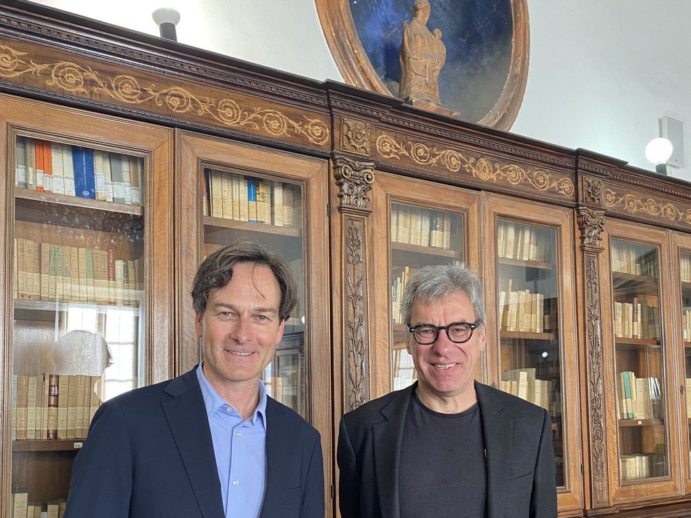 Prof. Ehrhardt und Prof. Barmeyer